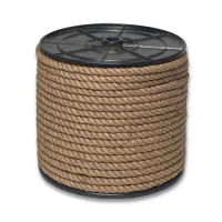 Канат джутовый ДТ тросовой свивки d.   8 мм на кат. 200 мм (200 м)