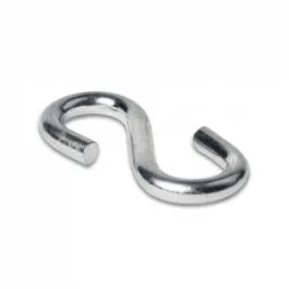 Крючок S-образный стальной (8) для троса d. 7,5-8,5 мм